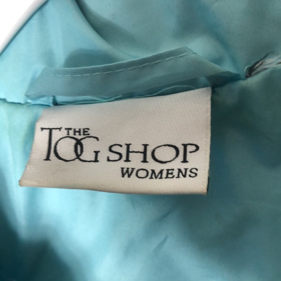 The TOG Shop turquoise Rain Coat Wind Breaker Jacket Hooded armpit to armpit 26” - Picture 6 of 7